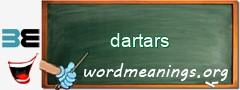 WordMeaning blackboard for dartars